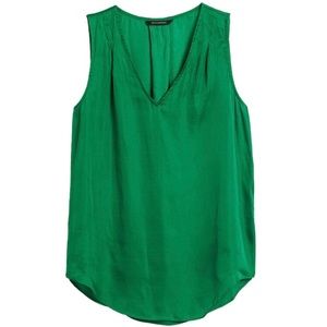 Banana Republic Tops - Banana Republic Soft Satin Pleated Drapey Tank NWT Banana Republic Tops - Banana Republic Soft Satin Pleated Drapey Tank NWT